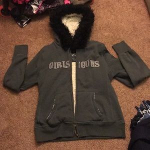 Girls With Guns Zip Up Jacket